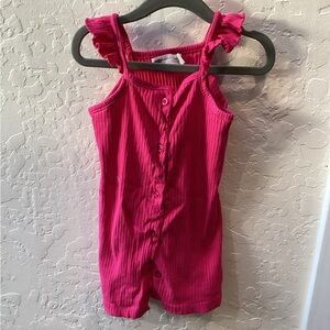 Monica and Andy Pink Ruffled Kids Casual Dress 2T